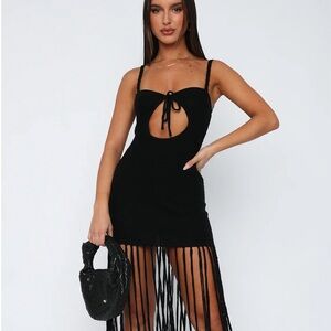 White Fox Crochet Dress